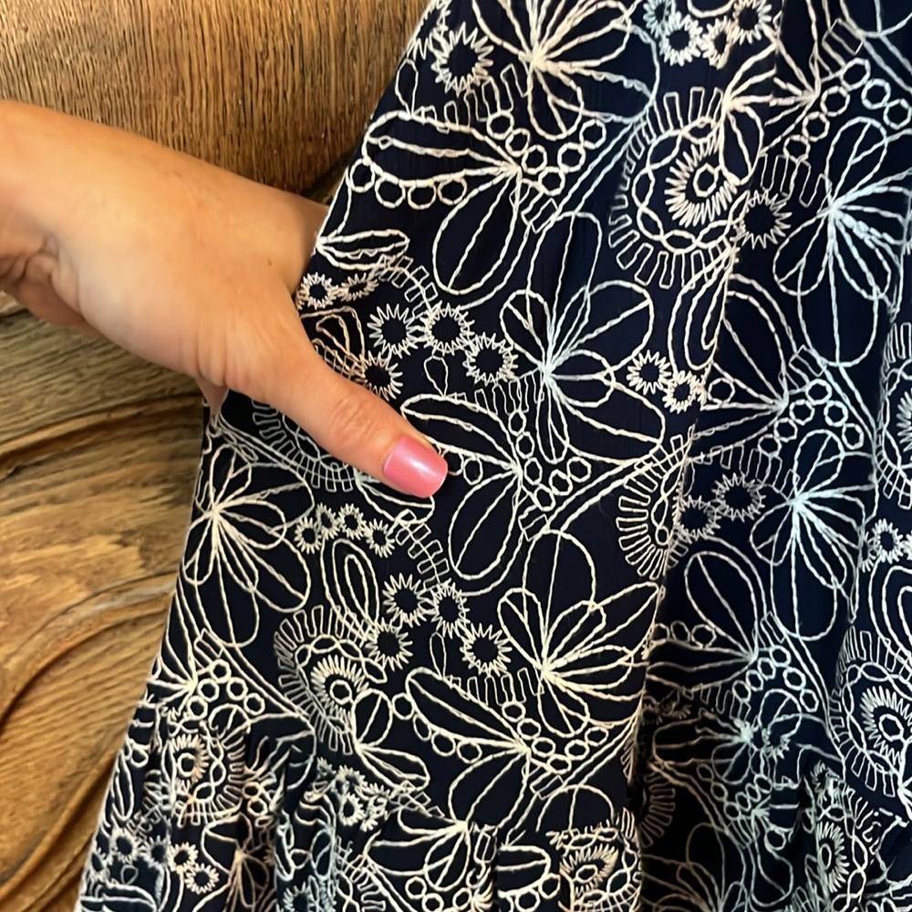 JOY JOY MARITIME ELEGANCE EMBROIDERED DRESS - Picture 11 of 15